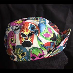 Cycling cap Mascaras cotton print Handmade S/M/L